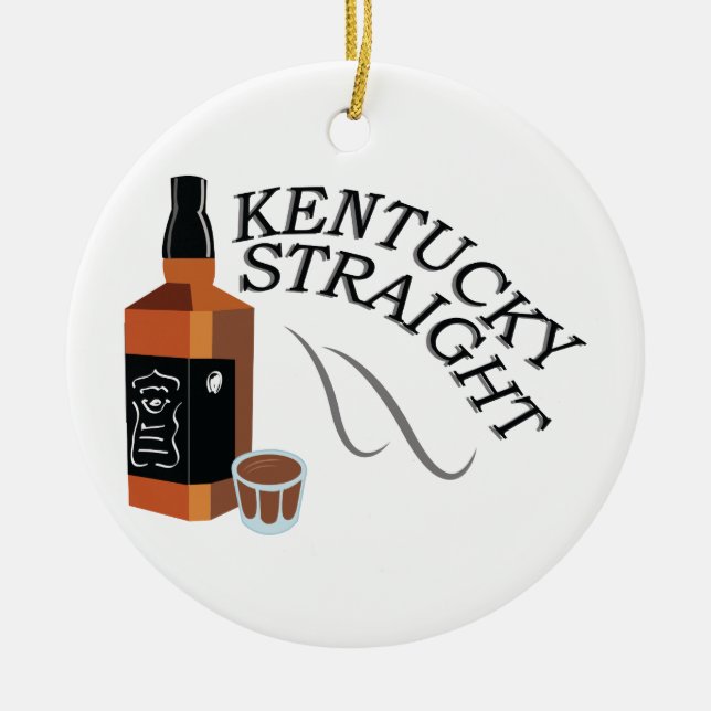 Gerades Kentucky Keramik Ornament (Vorne)