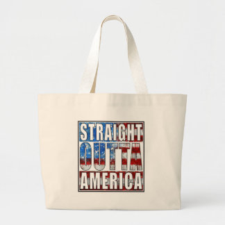 Gerades Outta Amerika Jumbo Stoffbeutel