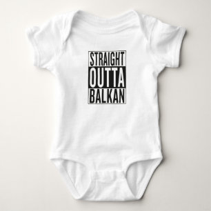 gerades outta Balkan Baby Strampler