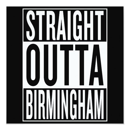 gerades outta Birmingham Karte