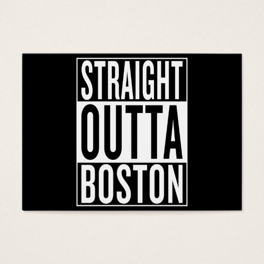 gerades outta Boston Visitenkarte