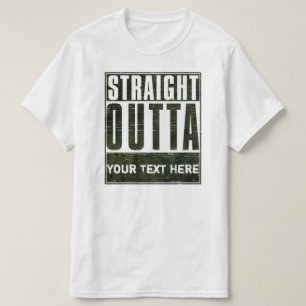 Gerades Outta (freier Raum) T-Shirt