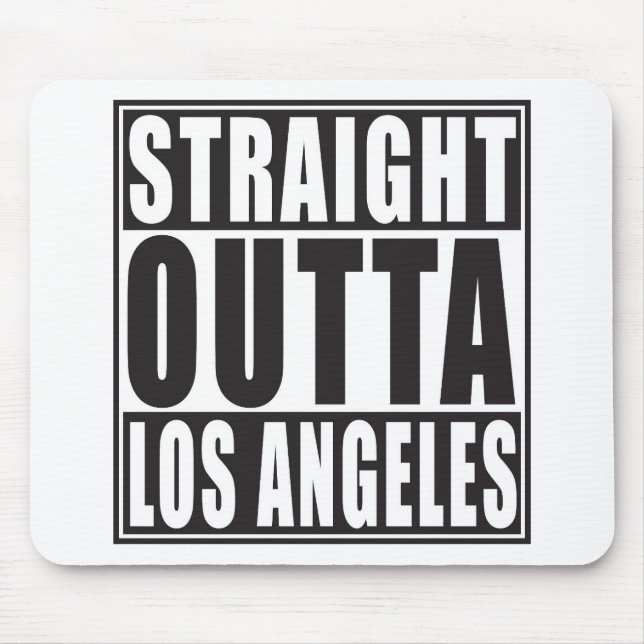 Gerades Outta Los Angeles Mousepad (Vorne)