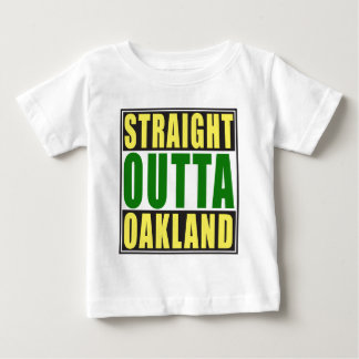 Gerades Outta Oakland Grün Baby T-shirt
