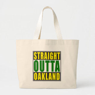 Gerades Outta Oakland Grün Jumbo Stoffbeutel