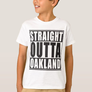 Gerades Outta Oakland Schwarzes T-Shirt