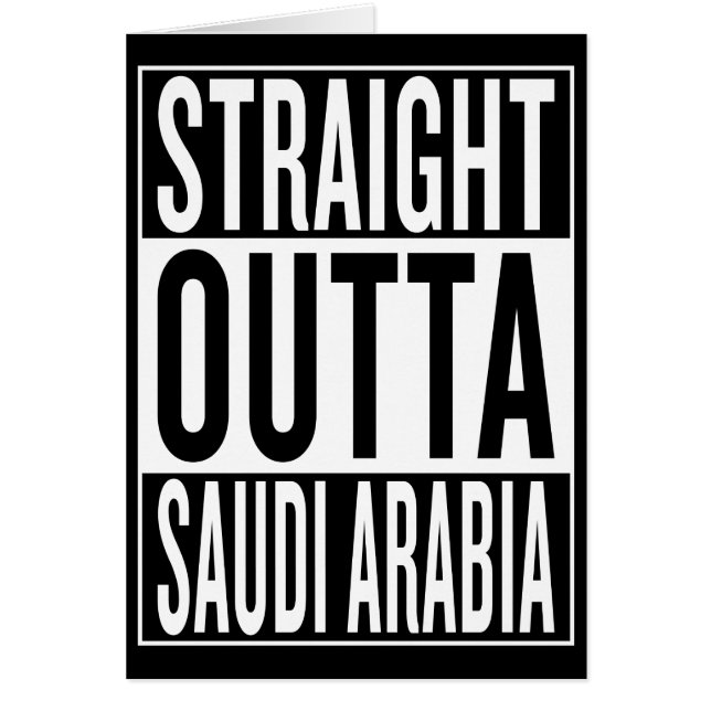 gerades outta Saudi-Arabien (Vorne)
