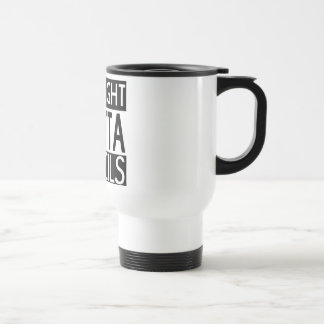 Gerades Outta zeichnet Pendler-Tasse an Reisebecher