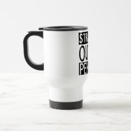 Gerades Outta zeichnet Pendler-Tasse an Reisebecher