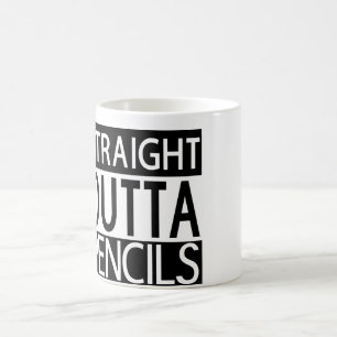 Gerades Outta zeichnet Tasse an