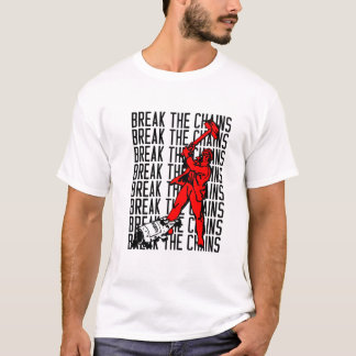 Gerades Rand-Shirt. Sowjetische T-Shirt