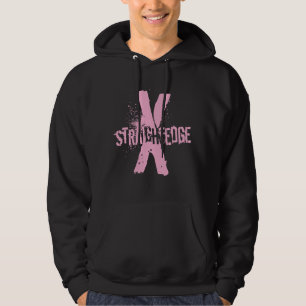 Gerades Rosa des Randes X Hoodie