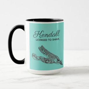 Gerades Sterlingrasiermesser Tasse