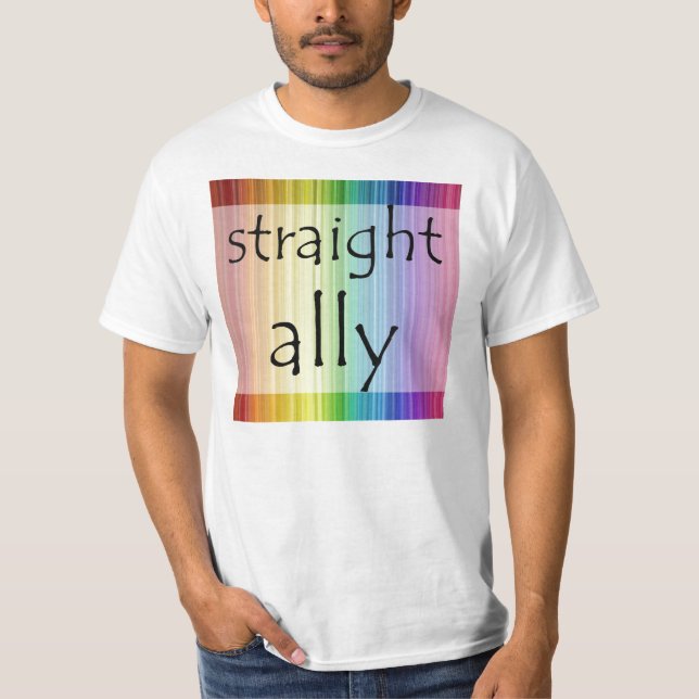 Gerades Verbündet-Shirt T-Shirt (Vorderseite)