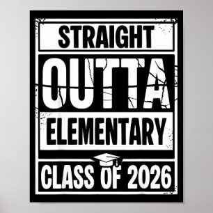 Geradewegs aus der Grundschulabschlussklasse 2026 Poster