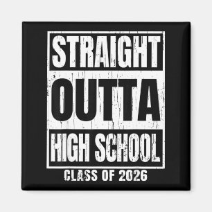 Geradewegs aus der High School Klasse 2026 Abschlu Magnet