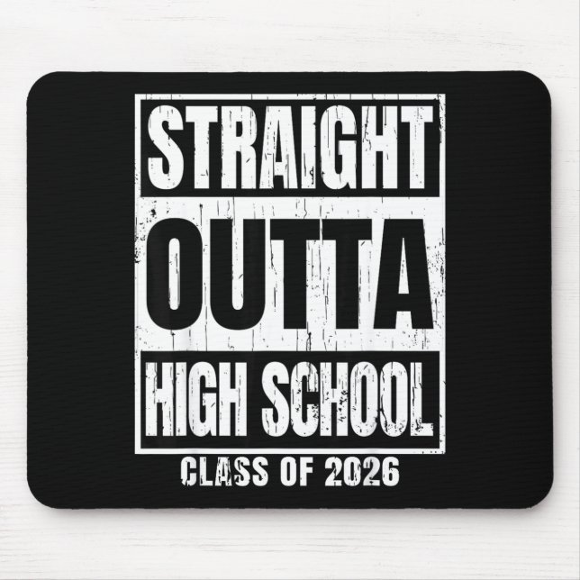 Geradewegs aus der High School Klasse 2026 Abschlu Mousepad (Vorne)