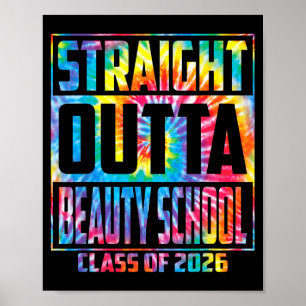 Geradewegs aus der Schönheitsschule lustiger Absch Poster