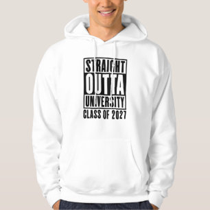 Geradewegs aus der Universität Abschlussjahrgang 2 Hoodie