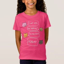 Geradezu gesprächig: Niedliche Katzenkonversatione T-Shirt