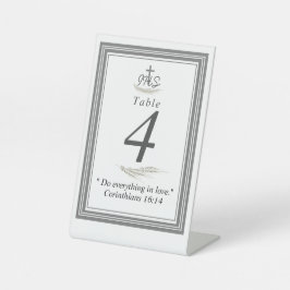 Gerahmt-katholische Bibelverse-Schild Sockelschild