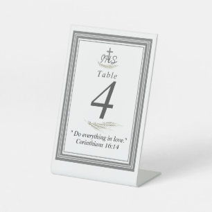 Gerahmt-katholische Bibelverse-Schild Sockelschild