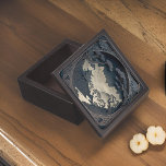 Gerahmte 3D-Chinesische Landschaft Grau Hölzerne G Kiste<br><div class="desc">Eine elegante Geschenkboxen,  die eine gerahmte 3D-chinesische Landschaft in Grautönen darstellt.</div>