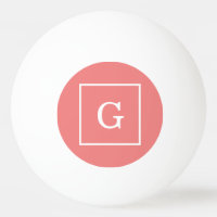 Gerahmte Anfangsmonogramm für leichte Korallen