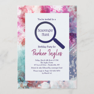 Gerahmte Farbeinladung Einladung