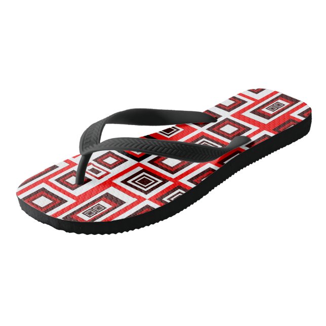 Gerahmte Flip Flops (Schrägansicht)