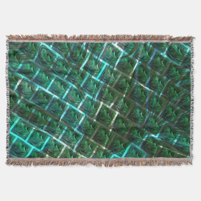 "gerahmte graue Augen", Kratzer und blaues Gras Decke (Vorderseite)