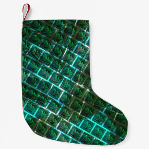 "gerahmte graue Augen", Kratzer und blaues Gras Kleiner Weihnachtsstrumpf