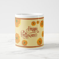 Gerahmte Grußkarte Happy Halloween Typografie