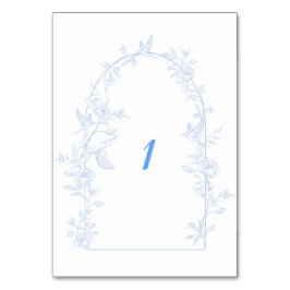 Gerahmte Hochzeit mit Blumen Tischnummer