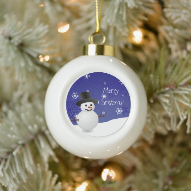 Gerahmte Ornamente aus der Winterszene von Blue Sn (Baum)