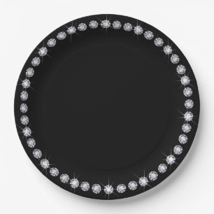 Gerahmte Papiertafel für die Diamantschleife Pappteller