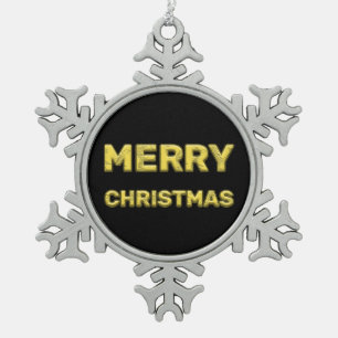 Gerahmte Schneeflocke Schneeflocken Zinn-Ornament