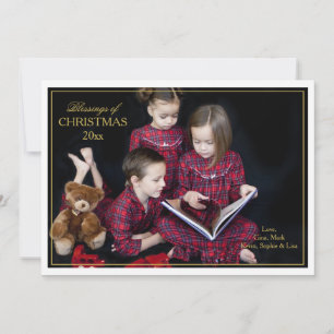 Gerahmte Weihnachts-Blessenkarte Feiertagskarte