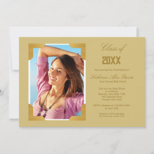 Gerahmter Abschluss Foto Einladung