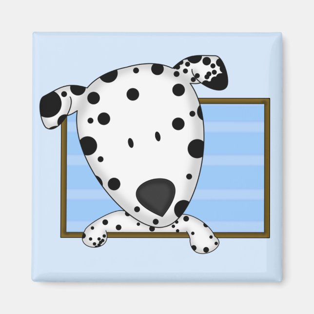 Gerahmter Cartoon Dalmatiner Magnet (Vorne)