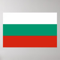 Gerahmter Druck mit der bulgarischen Flagge