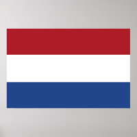 Gerahmter Druck mit der niederländischen Flagge