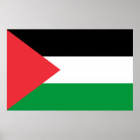 Gerahmter Druck mit palästinensischer Flagge
