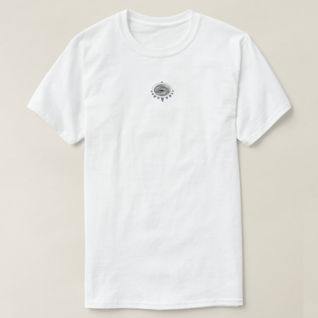 Gerahmter Nordgrauwal T-Shirt (Design vorne)