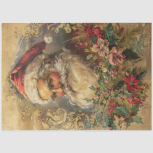 Gerahmter Santa Santa Santa Santa Santa Seidenpapier