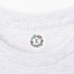 Gerahmtes Blumenmuster, graue rosa Bekleidungssieg Etiketten<br><div class="desc">Bekleidungsetiketten mit gerahmter floraler Oberfläche in Grau,  Blues,  Gelb und Rosa auf weißem Hintergrund.</div>