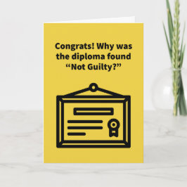 Gerahmtes Diplom - Abschluss Karte