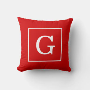 Gerahmtes Monogramm Kissen