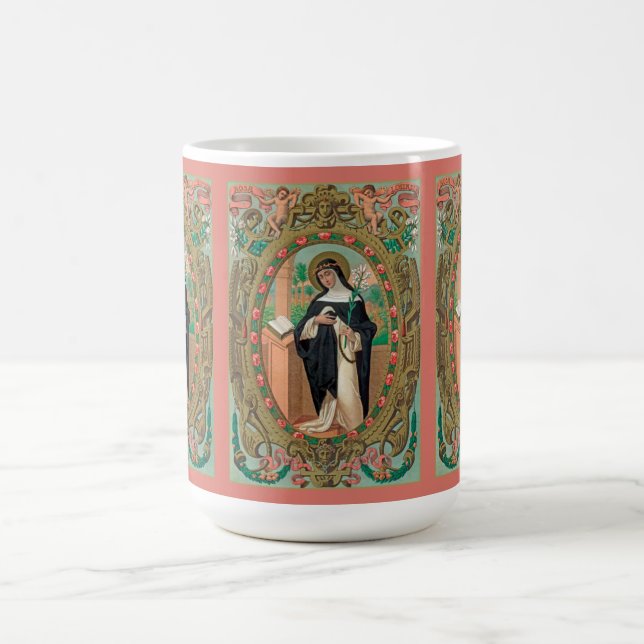 Gerahmtes Portrait der Rose Lima (K 48) Kaffeetasse (Mittel)