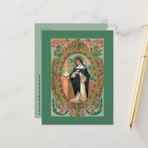 Gerahmtes Portrait der Rose Lima (K 48) Postkarte